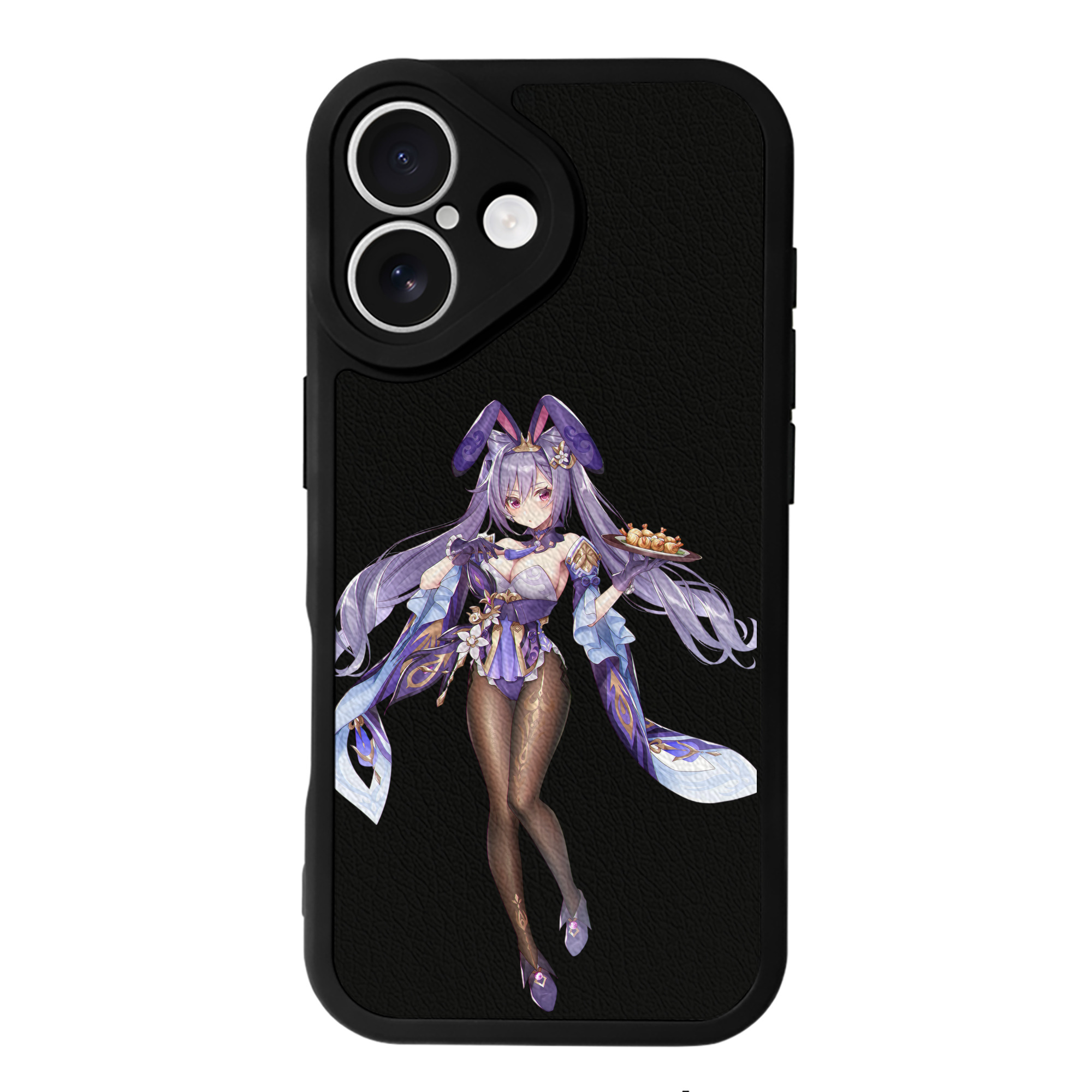 げんし神 刻晴 こくせい genshin Kokusei 【iPhone 16シリーズ対応】シリコンスマホケース（レザー調） 材質：シリコン